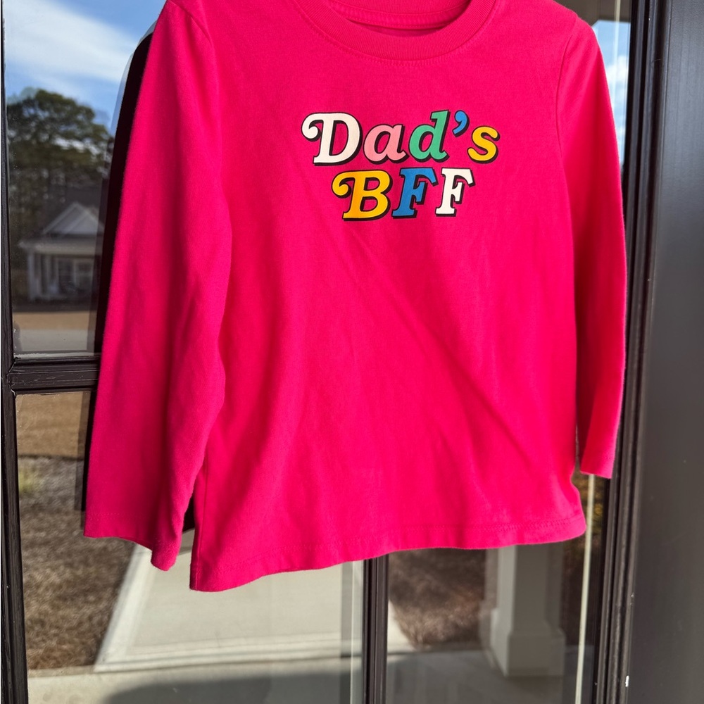 Cat & Jack Bright Pink Long Sleeve Tee - Dad's BFF